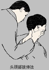 推拿手法之颈部拔伸法